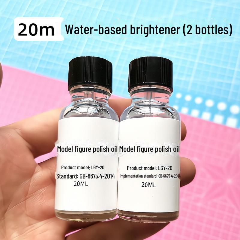 

Быстросохнущий глянцевый герметик на водной основе для кукол - прозрачный, пыленепроницаемый, осветляющий жидкий блеск 20 ml, 2 bottles