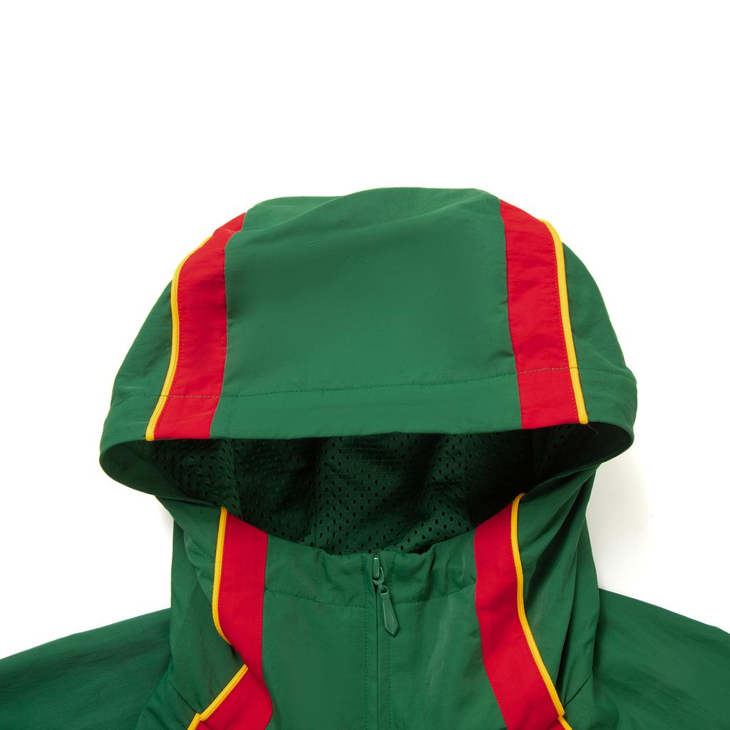 Li Ning Basketball Series Simple Comfortable Versatile Hooded Loose Color Block Sports Jacket Men Jacket Eden-Green AFDVH87-2