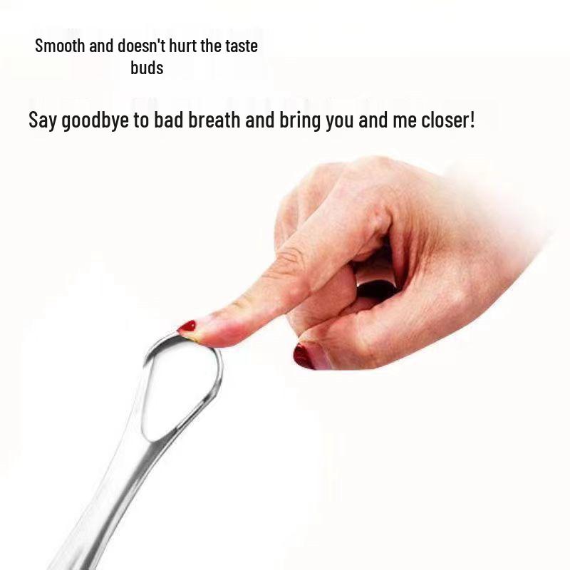 Stainless Steel Tongue Scraper for Fresh Breath and Oral Hygiene