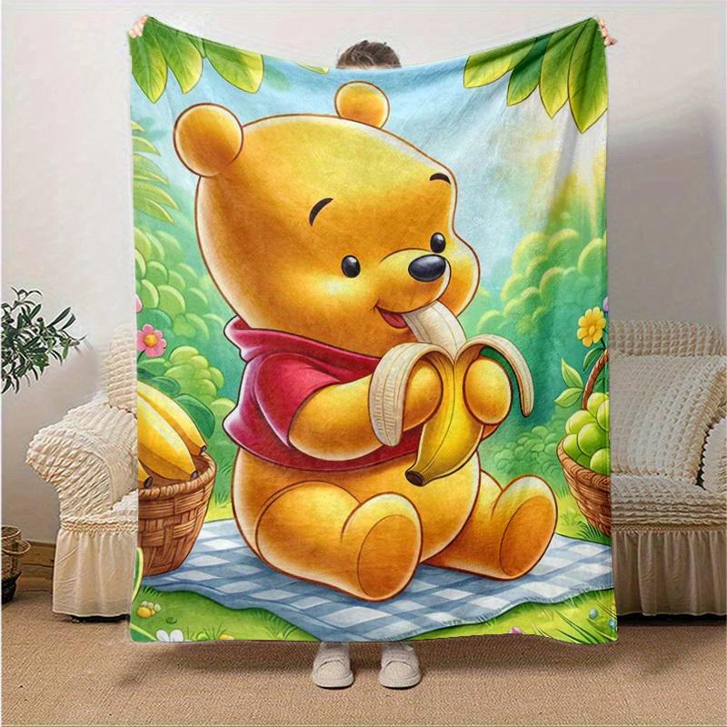 

1pc, Cozy Winnie the Pooh Blanket Perfect for Home Decor, Couch Cover, Outdoor Use, Travel , Office Nap 130cmx150cm