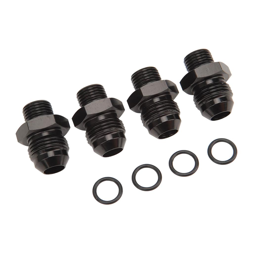 4 Peças Conexão Macho ORB 1500PSI Liga de Alumínio Multiuso Anel O Boss Adaptador Macho para Barra de Combustível Resfriador de Óleo Bomba de Combustível