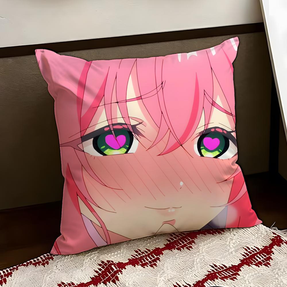 Anime 100 KKanojo Cushion Cover Reversible Soft Durable Pillow Cover Home  Car MultiScene Use for Daily Comfort