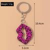 Sexy Wooden Lip  Keychain Charms Key Ring Pendants for Car Key Holder Women Girls Handbag Decor Accessories DIY Jewelry Gifts