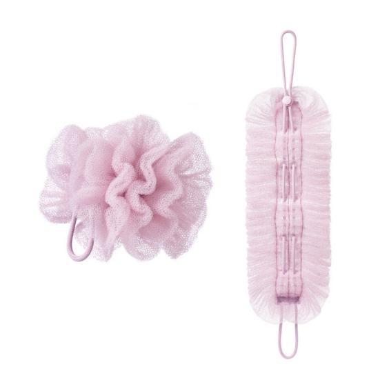 Bath Towel Nylon Back Scrubber Exfoliating Body Scrubber Men Women Shower Loofah Scrubber Quick-Drying Cleaning Towel
