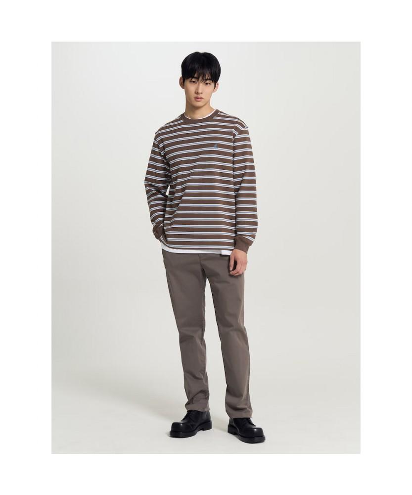 Binpolmen [Essential] Spring Standard Fit Chino Pants Brown
