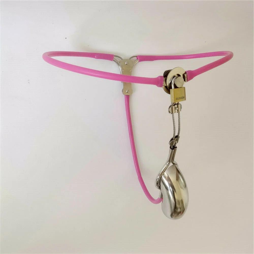 Adjustable Invisible Male Stainless Steel Chastity Belt with Enclosed Cage Plug Full Cover Restraint with Hole Sex Toys for Men