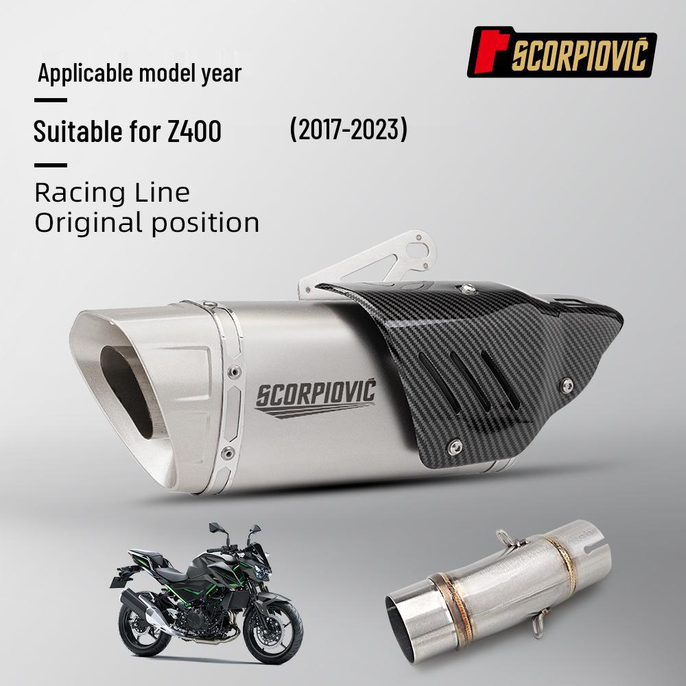 Stainless Steel Exhaust Muffler for Z400 (2017-2023)