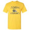 Michigan Wolverines Faded Football Helmet T Shirt