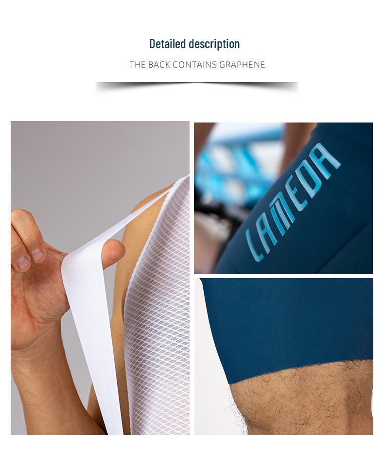 Lampaida Men's Summer Cycling Bib Shorts - Shock-Absorbing, Professional Mountain Bike Pants