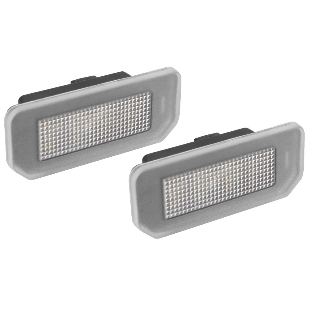 

Обновление светодиодных автомобильных аксессуаров, аксессуаров для ламп, подсветка номерного знака автомобиля, 2 шт./комплект для Tesla Model 3 Model Y 13,5 В 5700 К белый