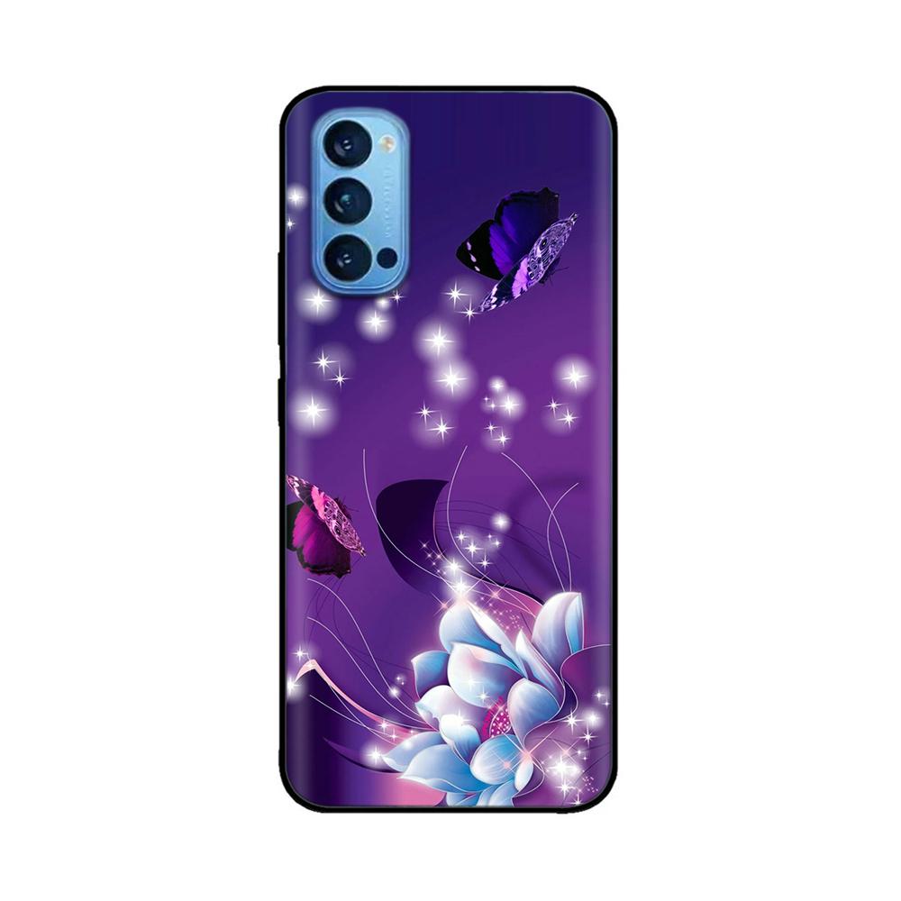 For Oppo Reno4 Pro 5G Case Soft TPU Black Silicone Phone Back Cover for OPPO Reno 4 Reno4 Pro 5G 4G Case Funda Coque Bumper Capa