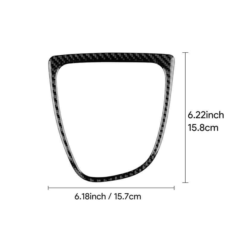 Car Styling Gearshift Frame Carbon Fiber Decoration Sticker Trim For Renault Clio 2013-2018 Decorative Trim Strips Interior Part