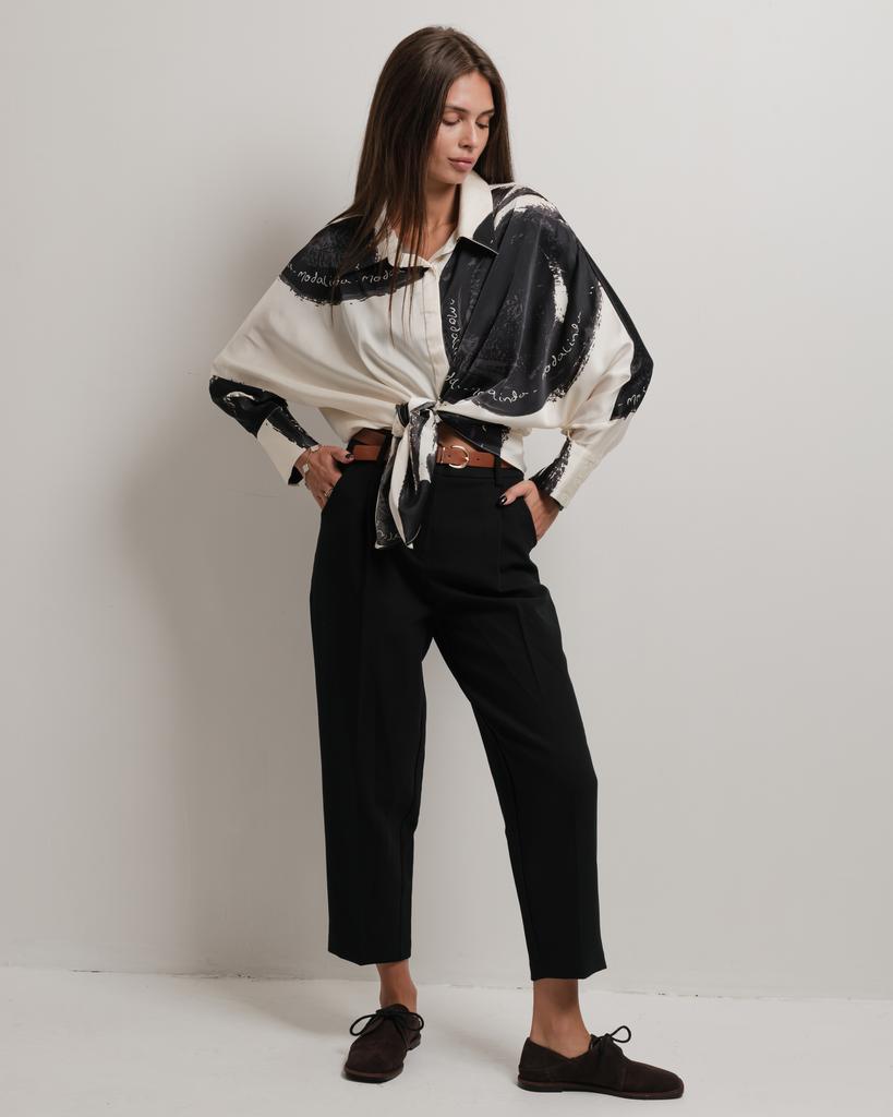 Blouse Long Modalinda 8857 42 Milk-black