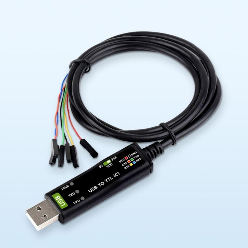 Industrial USB To TTL Serial Adapters Cable USB To TTL (C) Converters FT232RNL Chip Serial Port Debugging Cable 3.3V/5V