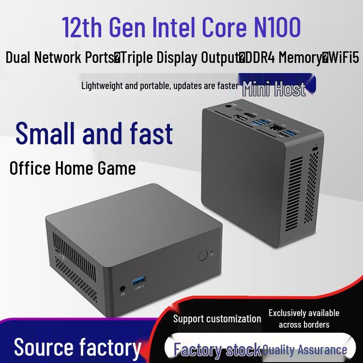DMA Mini PC 12th Gen N100: Compact Micro Desktop for Business & Office