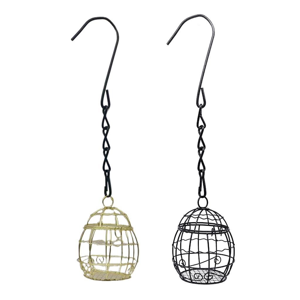 Hrănitoare de păsări suspendate în aer liber, rezistente la veverițe, hrănitoare de păsări de grădină, suport pentru minge de grăsime pentru curte, hrănitoare de păsări pentru păsări sălbatice mici