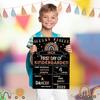 First Day and Last Day School Board Boho Back to School Sign School Chalkboard First Day Photo Prop Sign Rainbow 1st Day Chalk Board for Kids