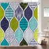 Nordic Style Personality Boho Shower Curtain Abstract Art Modern Bathroom Curtain Geometric Pattern Bath Curtain Bathroom Decor