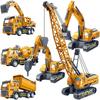 Truck Crane Mixer Inertia Engineering Children Toy With Sound Light And