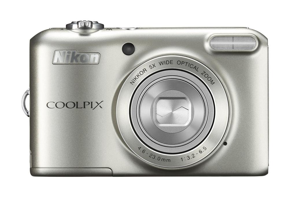 Nikon COOLPIX L28 Digital AA Battery L28SL Camera, 20.05 Megapixels, Compatible, Silver,
