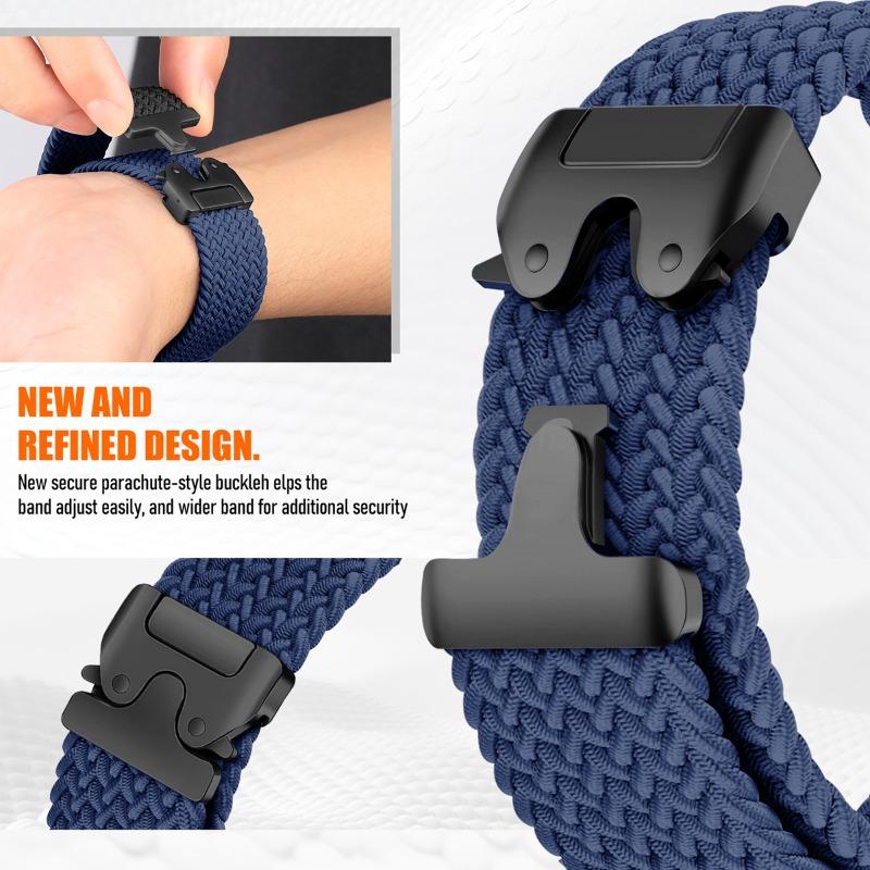 Braided Strap for Samsung Galaxy Watch 8 40 44mm/8 classic Band Parachute Buckle belt Correa Bracelet for Galaxy watch8 straps
