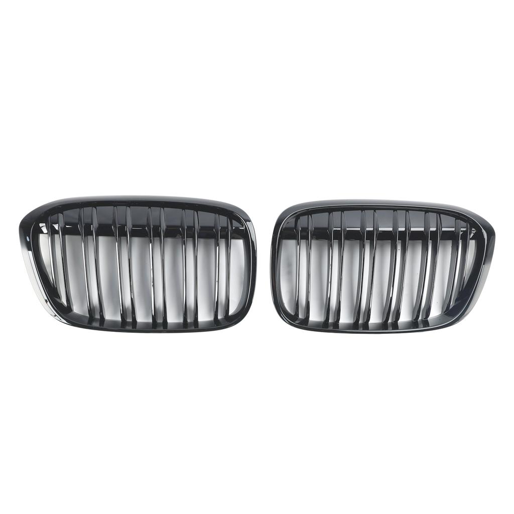 2 PEÇAS Preto Brilhante Grelha Dianteira Rim Grelha Ajuste BMW X1 F48 F49 2016-2019