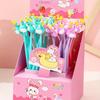 48Pcs Sanrio Soft Glue Swan Shaking Music Neutral Pen Cartoon Cute Styling Gift Pen Student Signature Pen 0.5mm Black