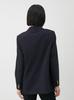 Mira Owen Gold Button Long Blazer 09WFJ254139 Women's Double-Breasted