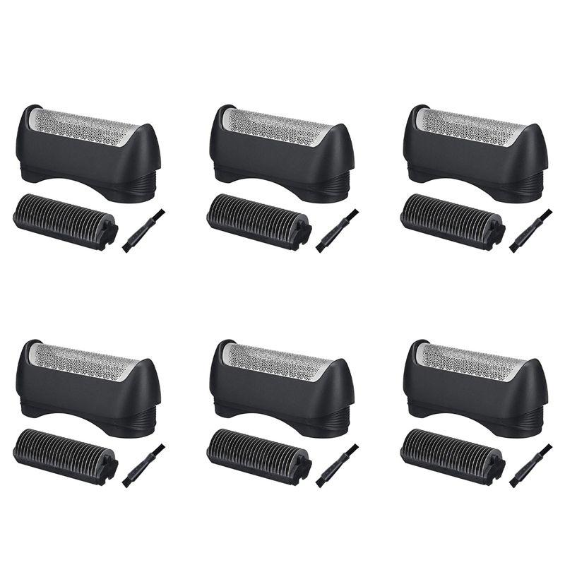 

A84E-6X 11B Replacement Shaver Foil And Cutter Razor Head For Braun 11B Series 1 110 120 140 815 835 5683 5684 5685 чёрный