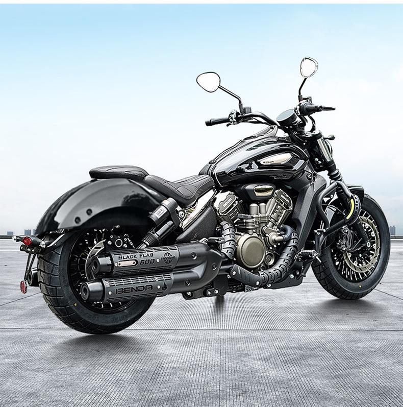 Benda Black Flag 600 Motorcycle Carbon Steel Front Bumper Guard