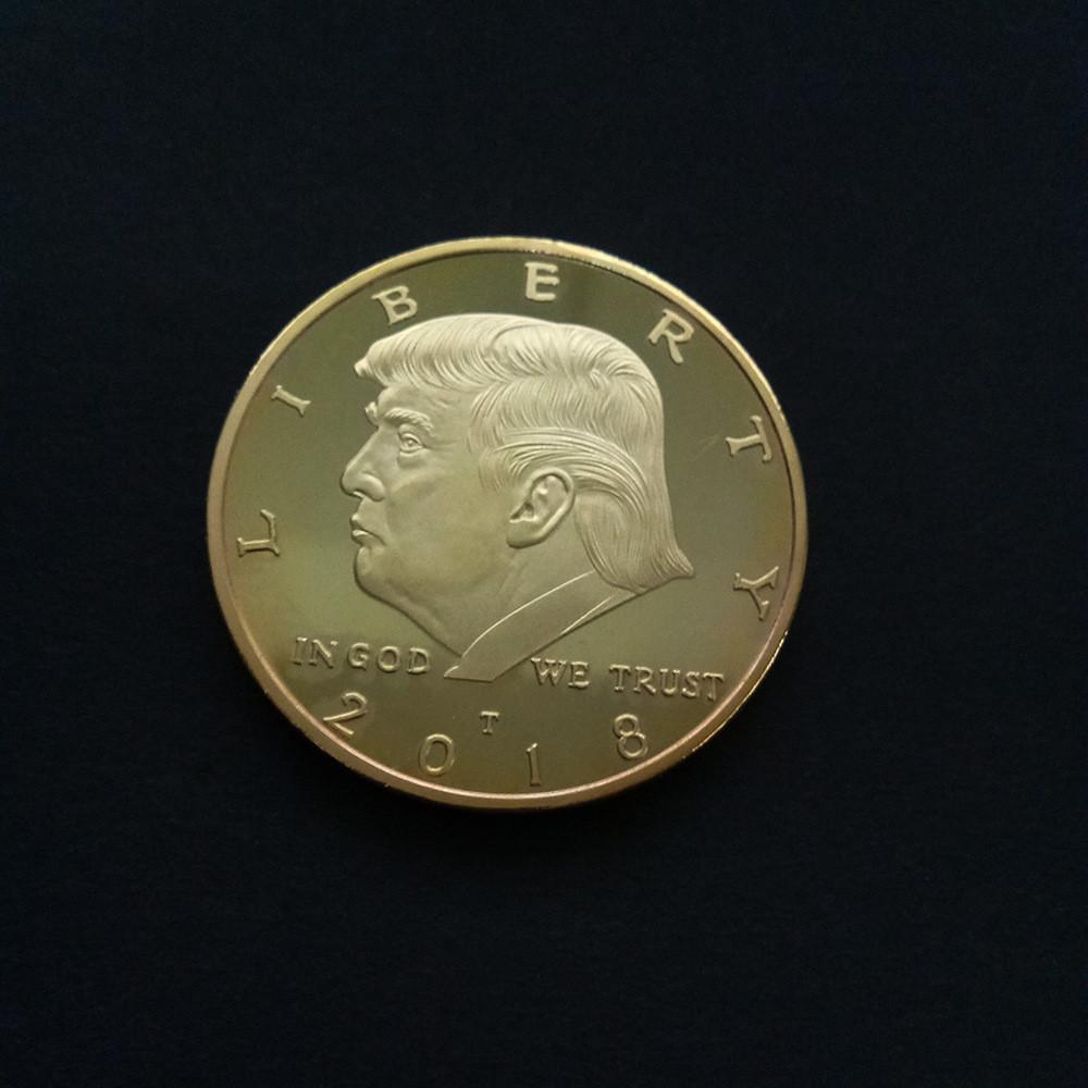 Premium Quality 2018 Us President Donald Trump Inaugural Gold Eagle Commemorative Novelty Coin For Collectors And Fans