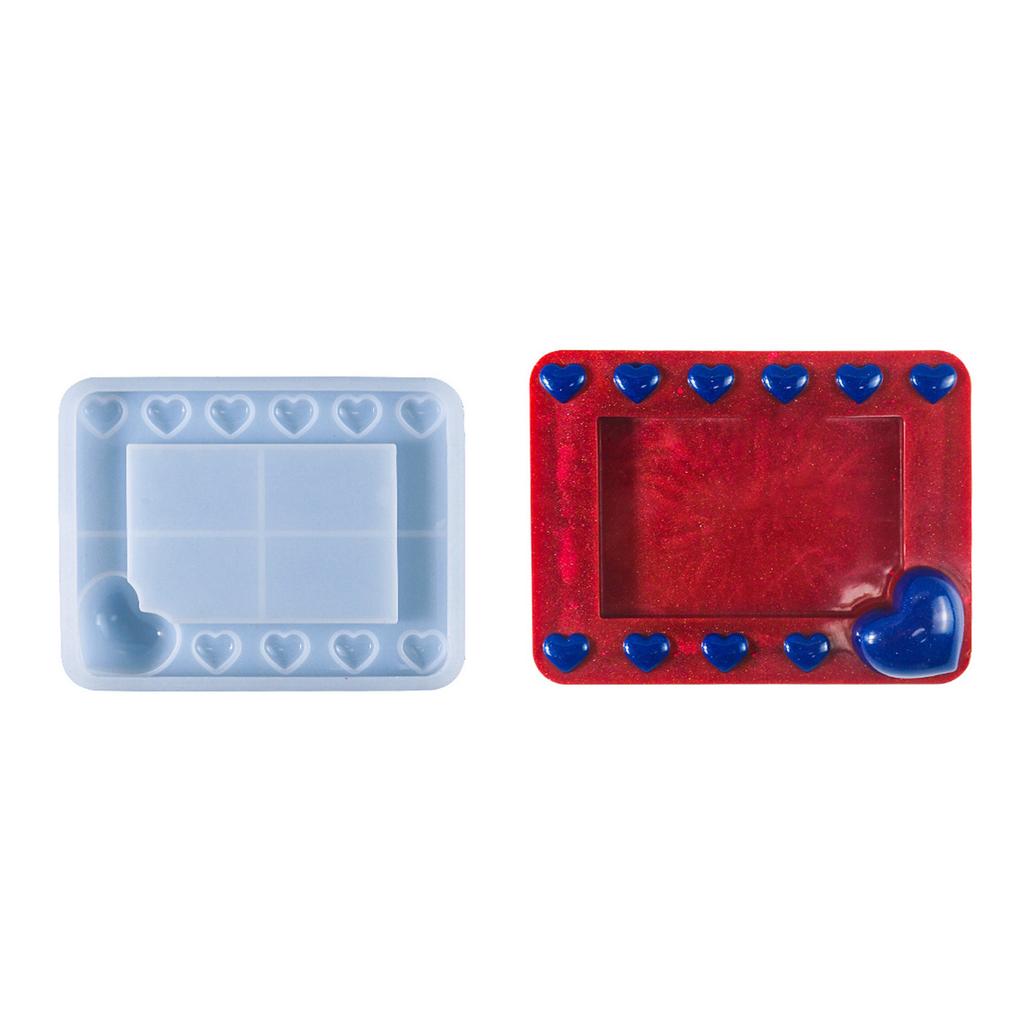 Heart Photo Frame Molds Picture Frame Molds Silicone Moulds Clay Mold Table Decorations Hand-Making Supplies for Photo