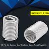 100 Pcs 304 Stainless Steel Wire Screw Sleeve Thread Repair Kit M10*1.5 2.5D