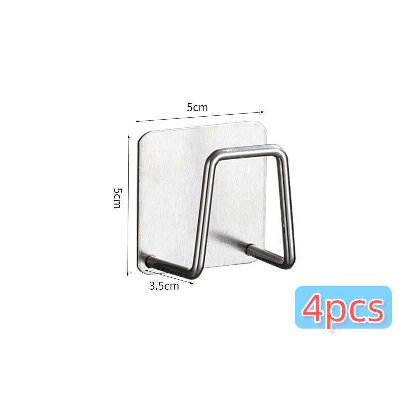 Thickened Stainless Steel Sponge Rack Kitchen Punch-free Pool Steel Wire Ball Cloth Sponge Rack Storage Rack