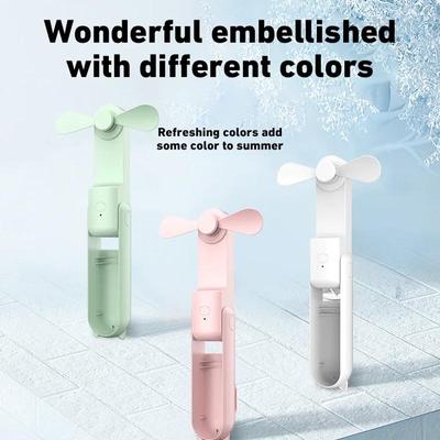 Handheld Small Fan Portable Mini Three Speed Adjustable Solid Color Charging Small Fan Outdoor Hand Holding Fan Silent Office