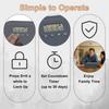 Timer Lock Box Electronic Multipurpose Lockable Storage Box with Combination Lock and Digital Timer Safe Storage Organizer