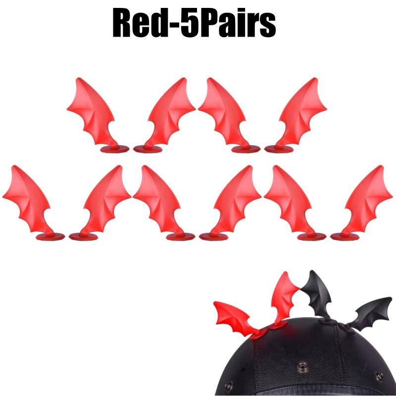 Suction Cup Demon Wings Decor Strips For Motorcycle Helmets Car Bike Helmet Accessories Riding Gear Decoration For Men Women