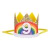 Newborn Baby Rainbow Crown Lace Princess Cute Hairband Headband Baby Infant Boys Girls Birthday Party Show Photo Headdress Gift