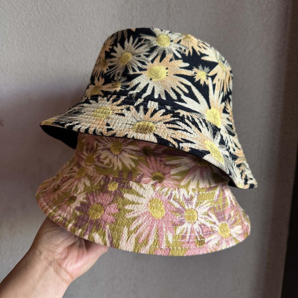 Sunflower Denim Bucket Hat With Wide Brim For College Style And Sun Protection