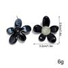 New Colorful Acrylic Flower Stud Earrings for Women Summer Fashion Five Petal Floral Resin Earring Statement Jewelry Daily Gifts