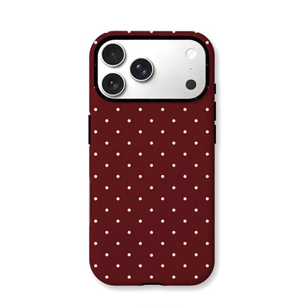 

Clmj New Wave Point Fashion Phone Case for iPhone 17 16 15 14 13 12 11 Air Pro Max Plus Luxury Magnetic Double-layer Back Cover iPhone 13 ProMax