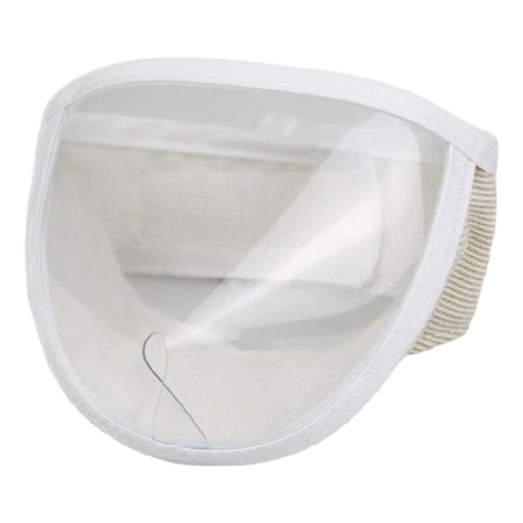 Breathable Cats Muzzle,Transparent Cats Mouth Cover Anti Bites Cats Grooming Muzzles Adjustable Cats Grooming Mask Gift S