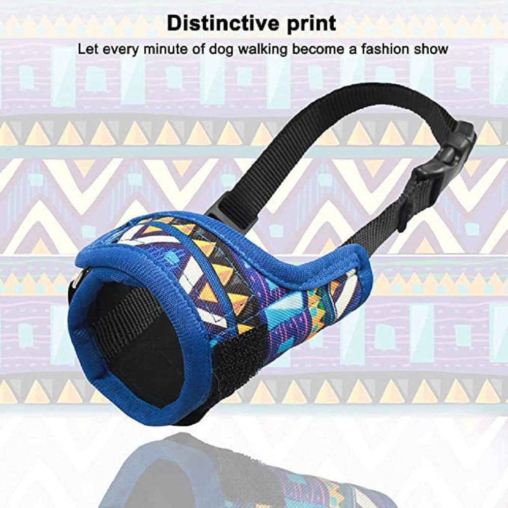 Dog Muzzle for Small Large Dogs Adjustable Mesh Breathable Anti Barking Pet Mouth Muzzles for Dogs Nylon Straps Dog Accessories
