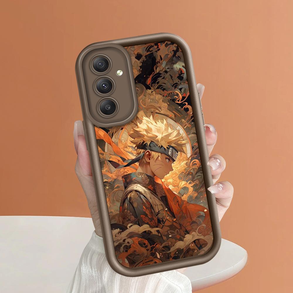 

Мягкий силиконовый квадратный чехол с рисунком лестницы для телефона, полное покрытие, противоударный защитный резиновый чехол для камеры для Samsung Samsung S23 FE коричневый