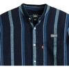Levis Oasis Collaboration SS25 Striped Loose Fit Button Logo Single Pocket Embroidered Long Sleeve Shirt Men shirts 005M3-0001