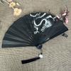 Chinese-Style Traditional Fan, Double-Sided Silk Cloth, High Aesthetic Value, Student Plastic Folding Fan, Sturdy and Durable, Hanfu Dance Fan