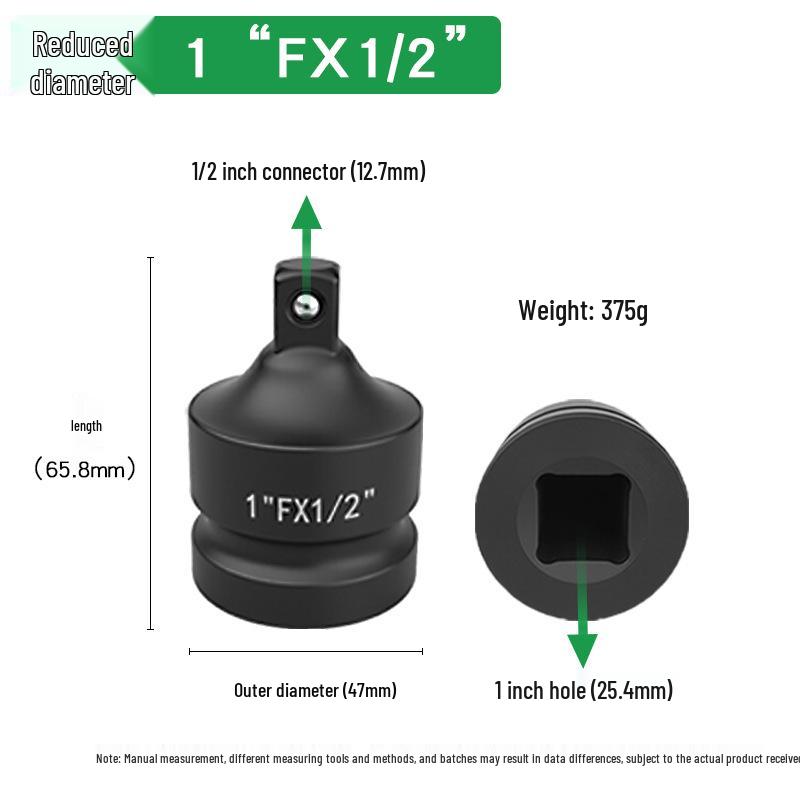 Heavy Duty Air Impact Wrench Flywheel Conversion Adapter Set: Large, Medium, Small