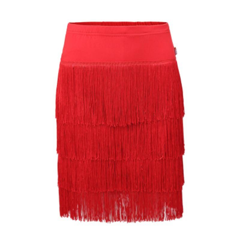 

Юбка с бахромой, юбка с кисточками для латинских танцев, сальсы, танго, бальных танцев, женский костюм, юбка Rave 5XL красный