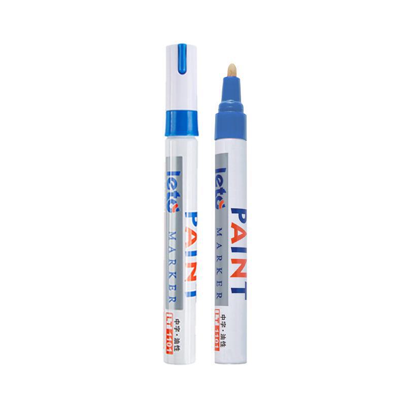 Waterproof Colored Metal Graffiti Marker: Non-Fading White Oily Paint Pen for DIY and Tire Repair