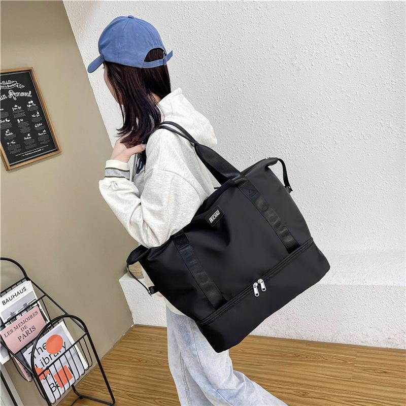 Travel Bag Women's Short-distance Portable Lightweight Maternity Bag Can Be Set with Trolley Case Student Large-capacity Luggage Storage Bag